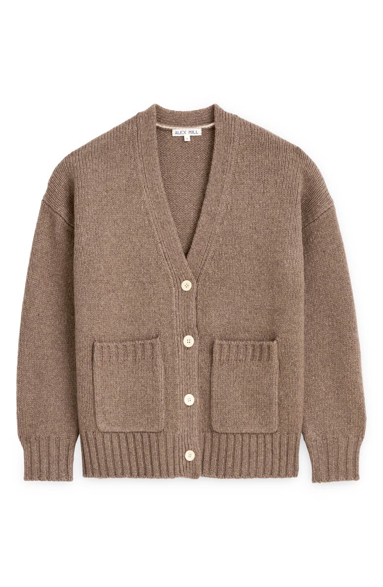 Alex Mill Emma V-Neck Lambswool Blend Cardigan, Alternate, color,
