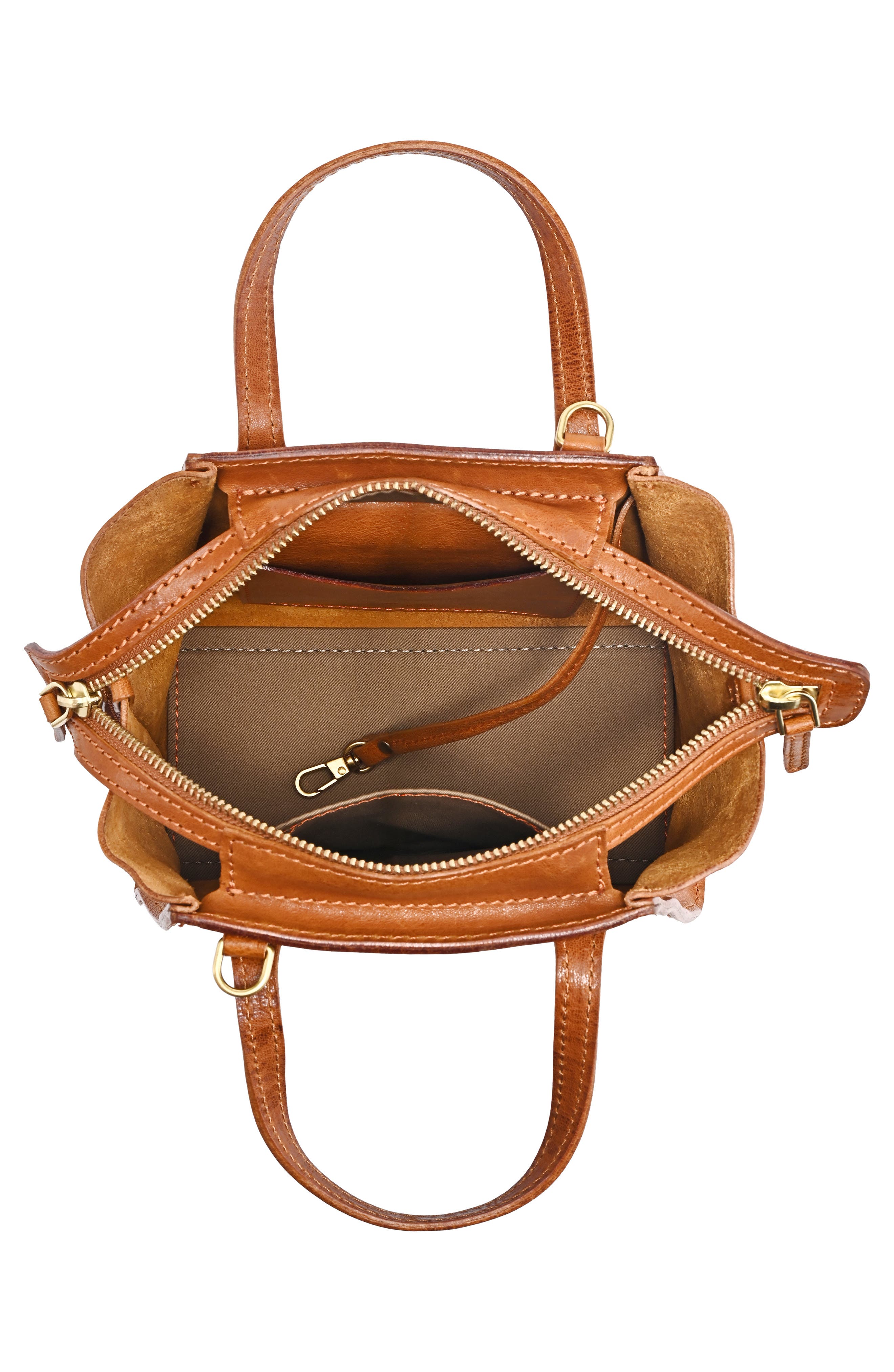 Iris Mini Tote Bag, Alternate, color, CARAMEL