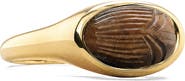 Awe Inspired Death Beetle Gemstone Signet Ring