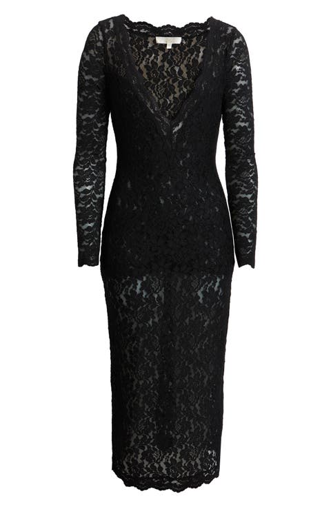 Niven Long Sleeve Lace Cocktail Sheath Dress