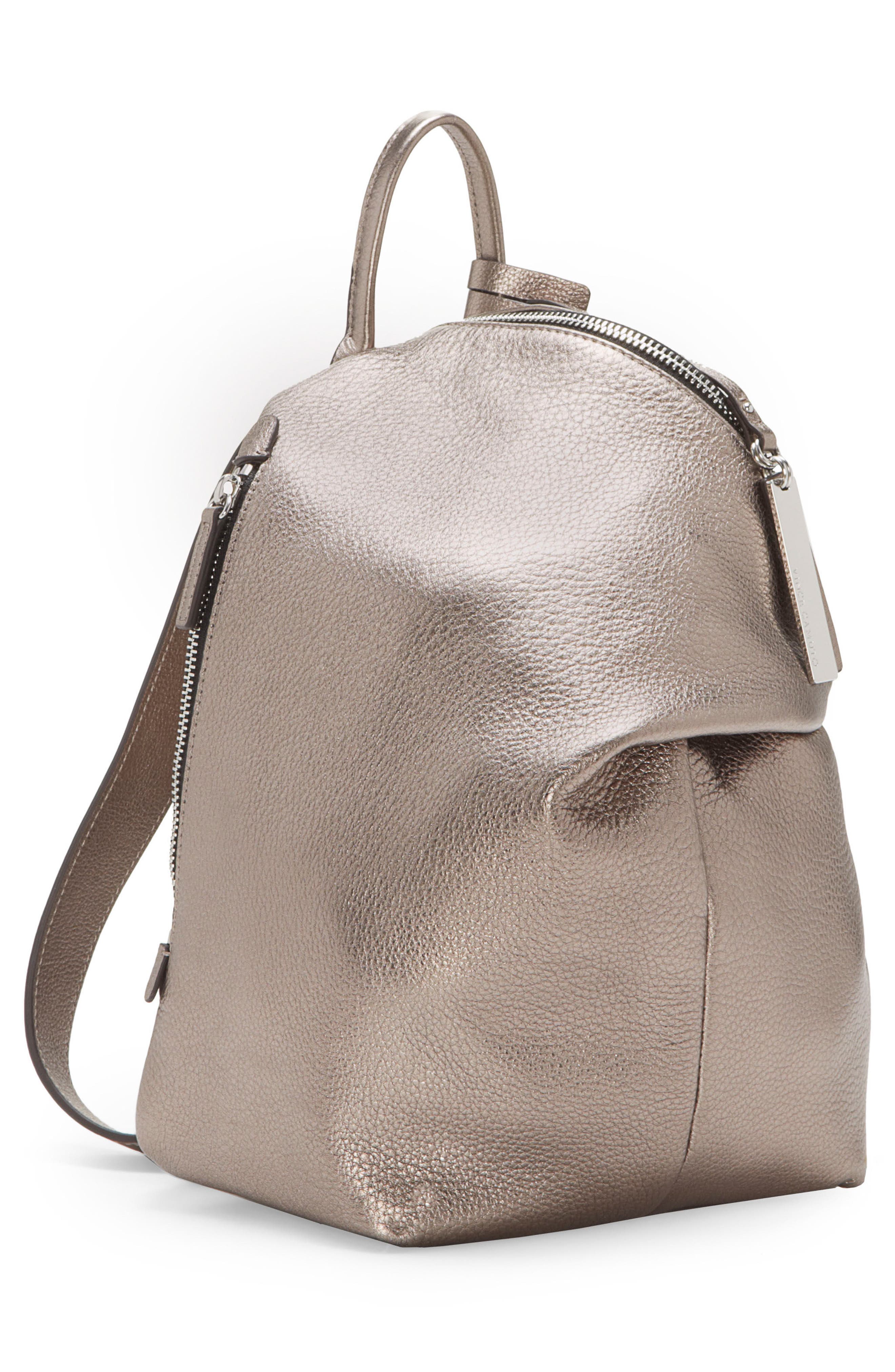 Vince Camuto Small Giani Leather Backpack, Alternate, color, 