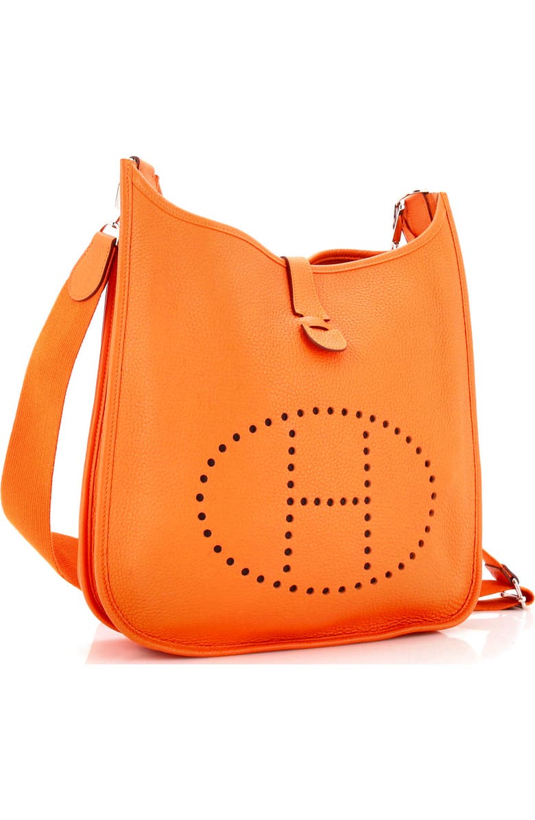 Pre-Owned Hermes Evelyne Bag Gen III Clemence PM, Alternate, color, Orange H