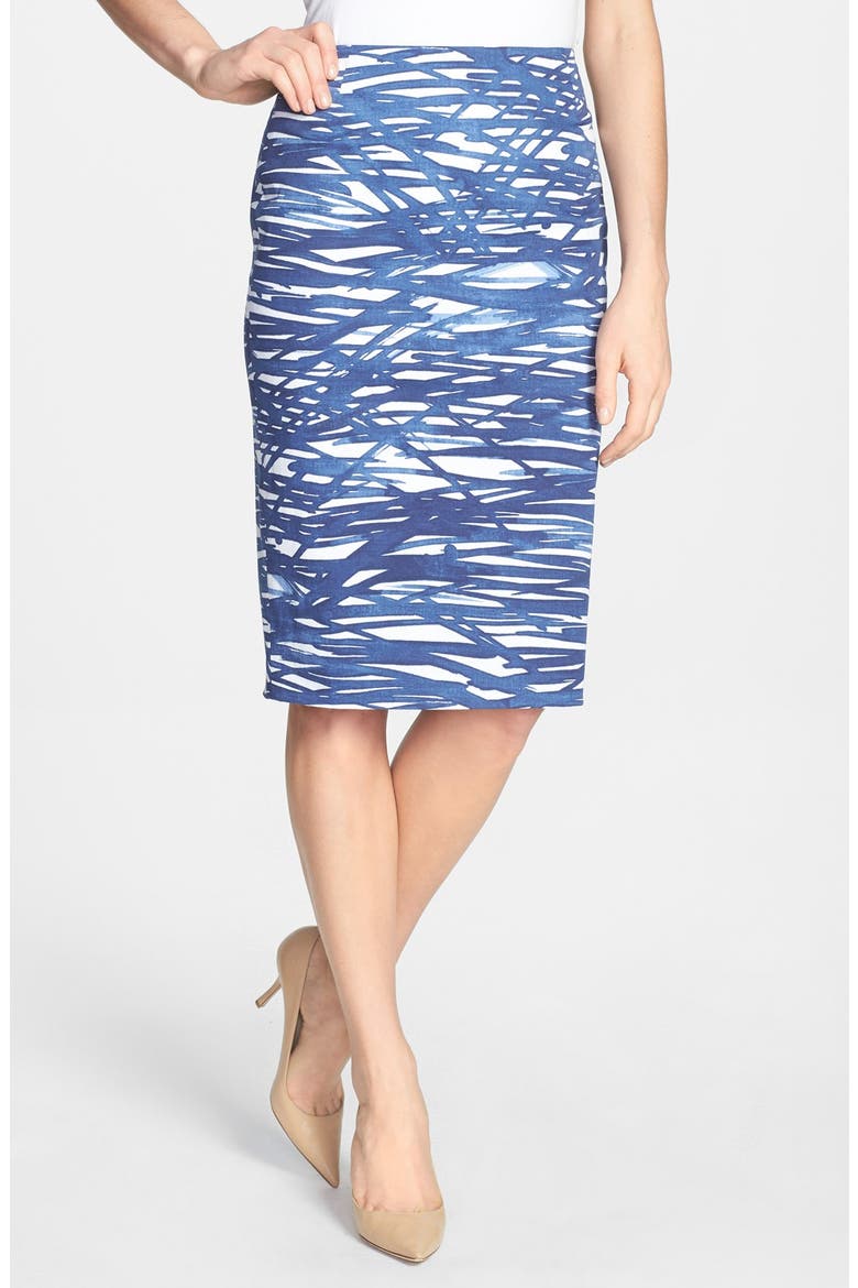 'River Ripples' Modern Slim Skirt, Main, color, LUNA MULTI
