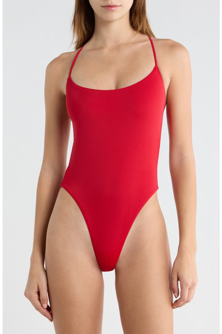 Mackenzie One-Piece Swimsuit, Main, color, RED