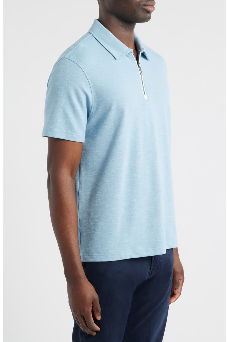 Quarter Zip Polo, Alternate, color, ETHER