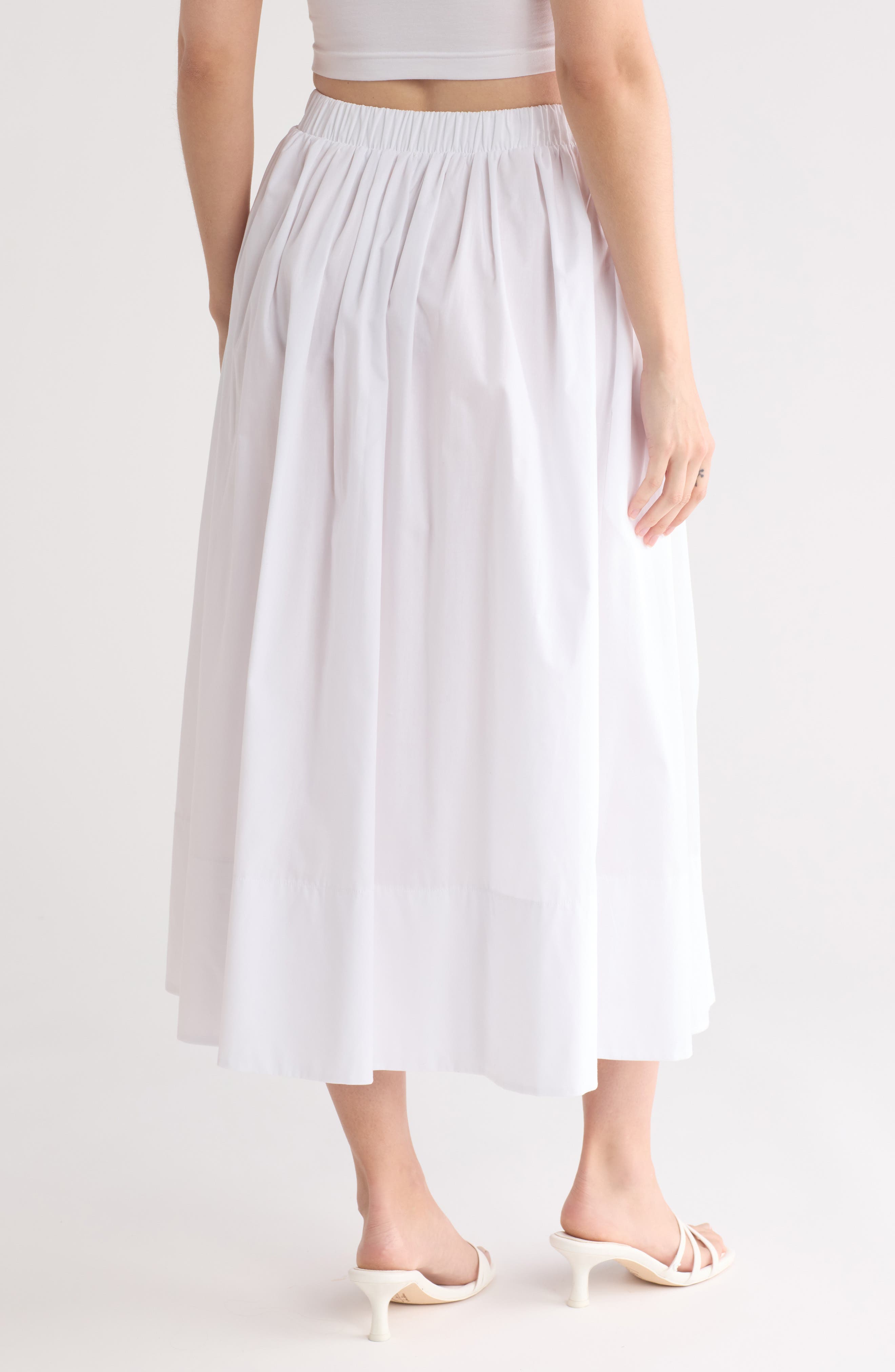 Poplin Midi Skirt - image 4