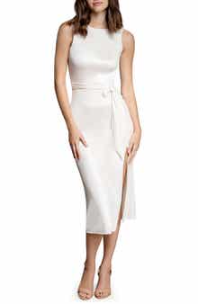 Dress the Population Karlie Sleeveless Body-Con Midi Cocktail Dress
