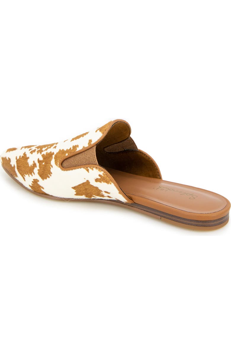 Splendid Liza Pointed Toe Mule, Alternate, color, Caramel Cow Print