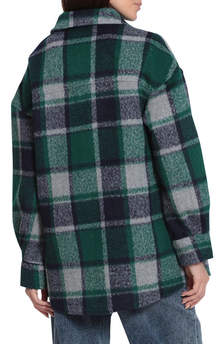 Avec Les Filles Boyfriend Plaid Print Shacket, Alternate, color,