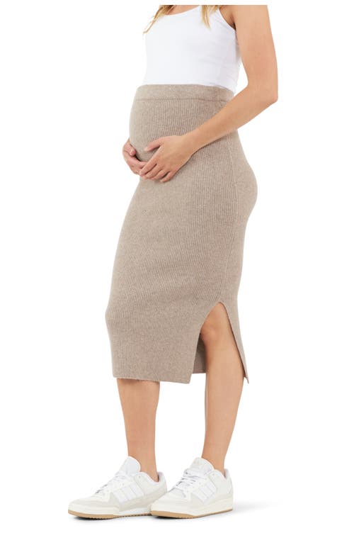 Ripe Maternity Dani Knit Midi Skirt In Brown