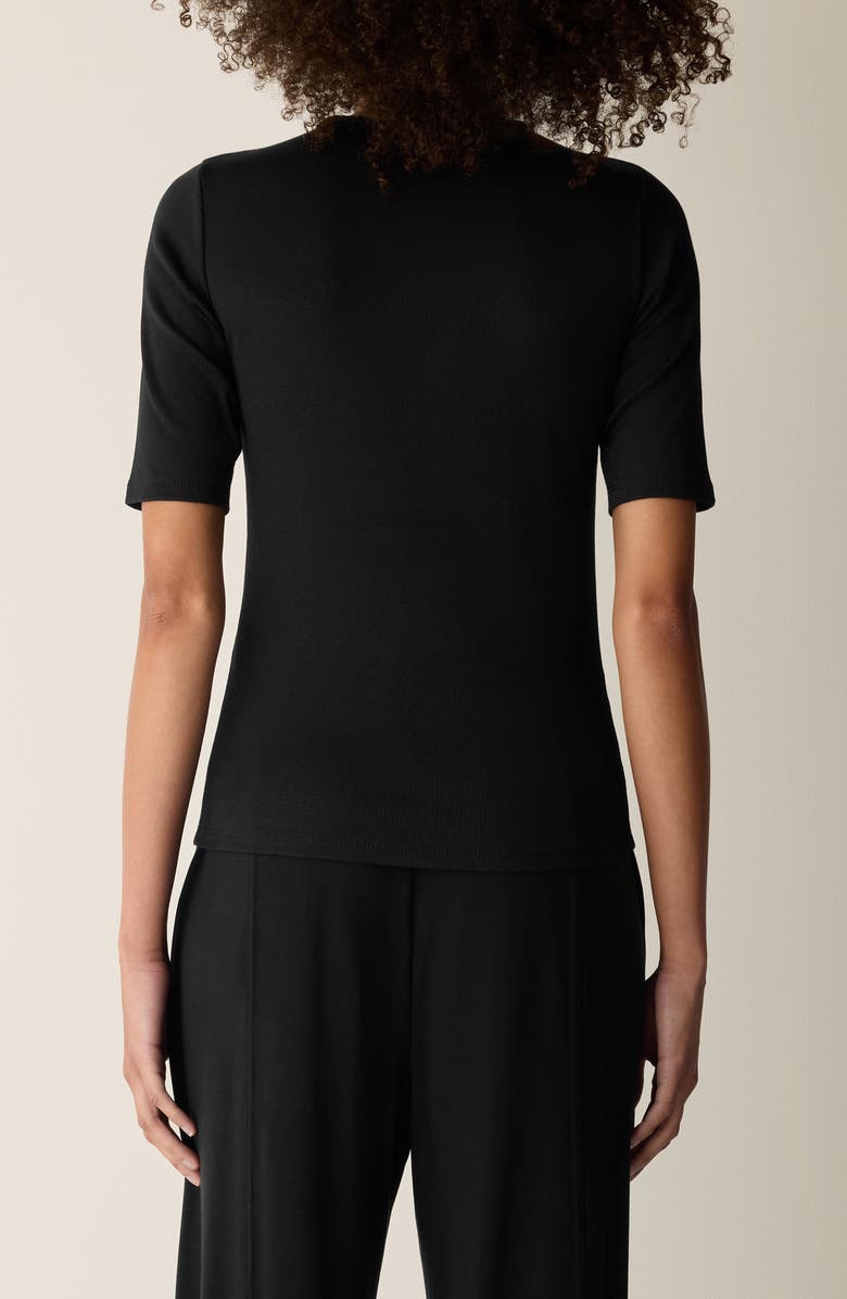 Eileen Fisher Crewneck T-Shirt, Alternate, color, Black
