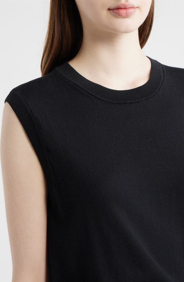 Mavi Jeans Pullover Cotton Sweater Vest, Alternate, color, Black