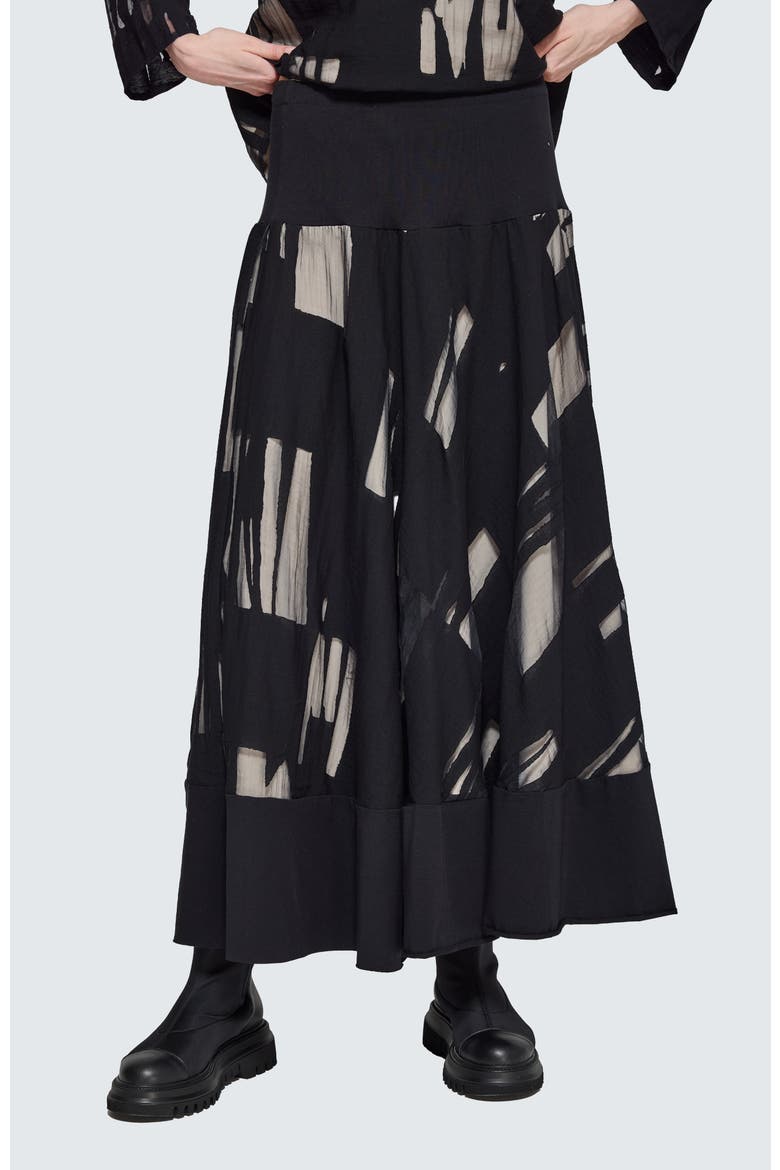 Calinda Jacquard Maxi Skirt, Alternate, color, Ivory Black