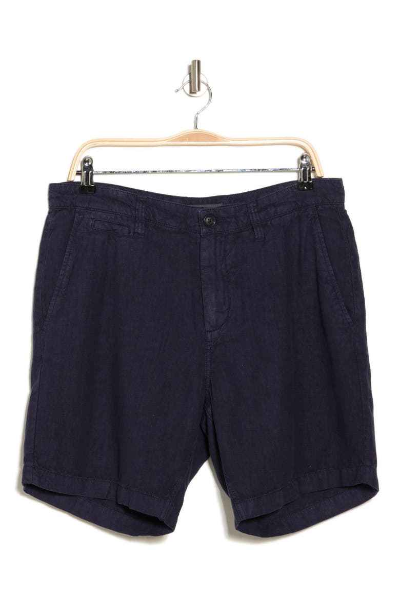 Johnny Flat Front Shorts, Alternate, color, NAVY