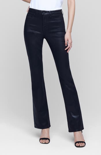 NWOT L'AGENCE Women's Oriana hotsell Noir Coated High Rise Straight Jean Size 28