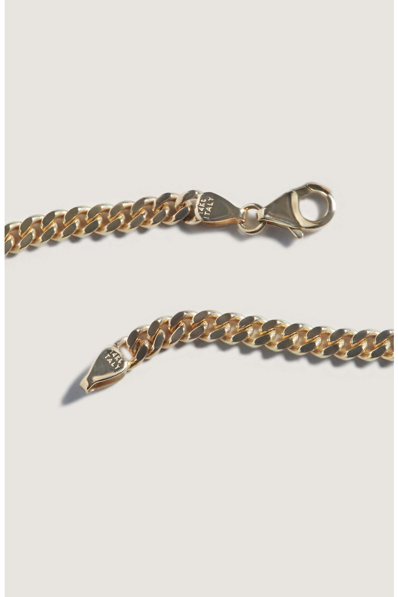Capri Curb Chain Necklace, Alternate, color, Gold
