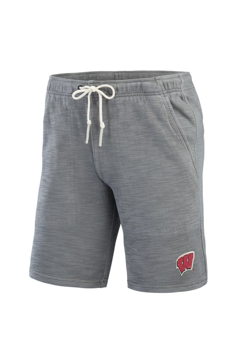Tommy Bahama Men's Tommy Bahama Gray Wisconsin Badgers Tobago Bay Tri-Blend Shorts, Alternate, color, 