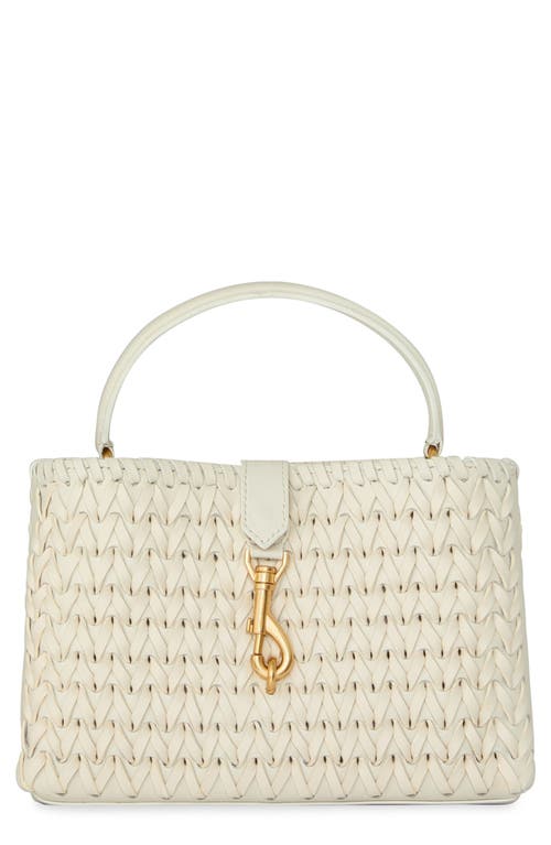 Rebecca Minkoff Megan Woven Top Handle Handbag in Porcelain at Nordstrom