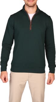 TailorByrd Rib Knit Quarter Zip Pullover