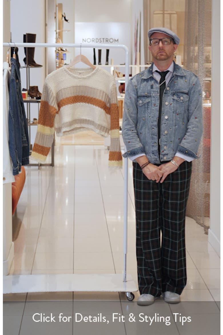 Mix Up Striped Cropped Sweater video