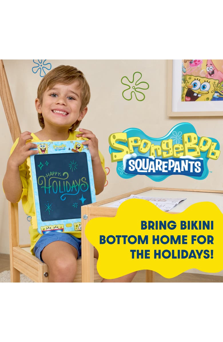 JitteryGit Spongebob Lcd Doodle Writing Tablet, Alternate, color, Blue