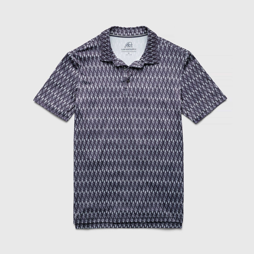 Shop Surfside Supply Co. Gary Performance Polo In Navy Hula