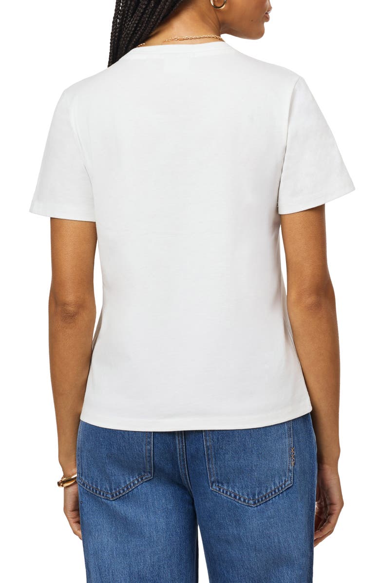 Scotch & Soda Geometric Embroidered Cotton T-Shirt, Alternate, color, 