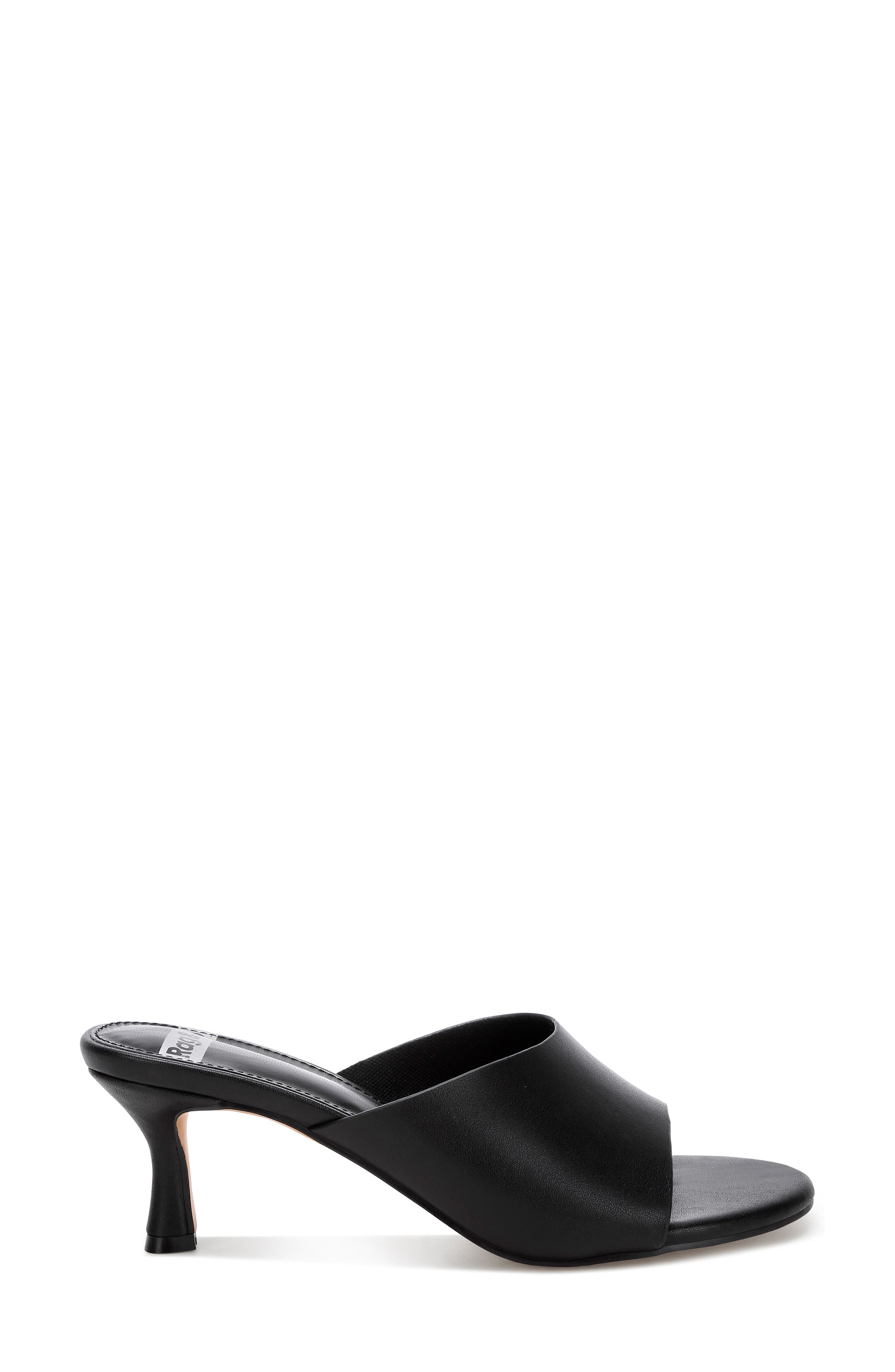 Maude Leather Sandal, Alternate, color, BLACK