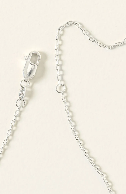 Uncommon Goods Real Snowflake Forever Necklace In Silver