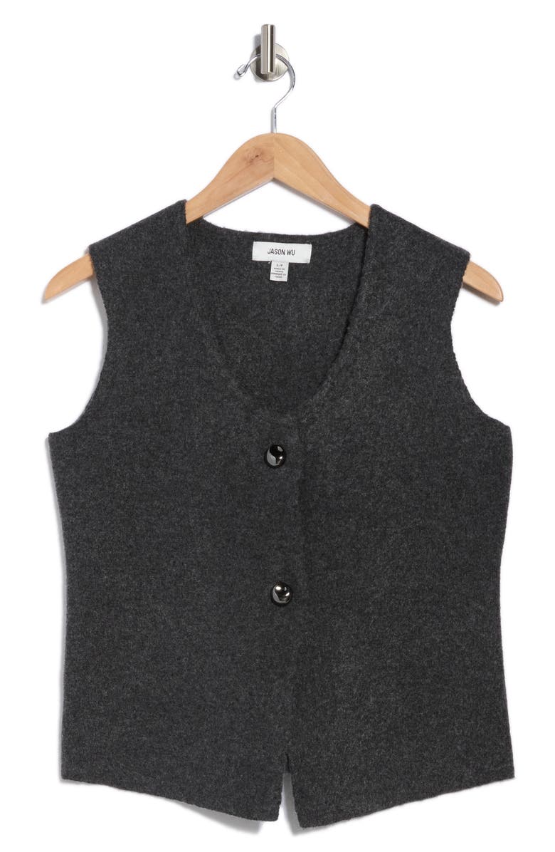 JASON WU Sweater Vest, Alternate, color, Charcoal Heather Grey