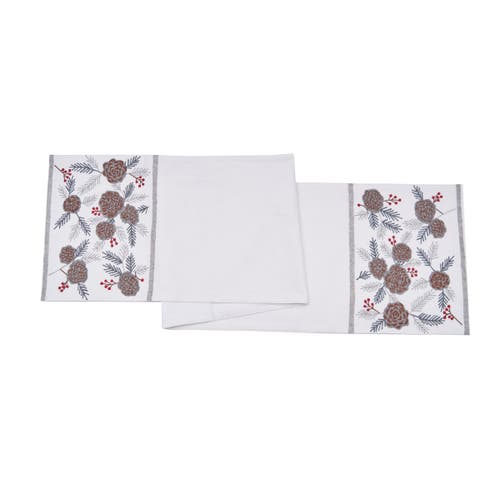 C & F Home C&f Home Pinecone & Berries Table Runner 14" X 72" In Multi