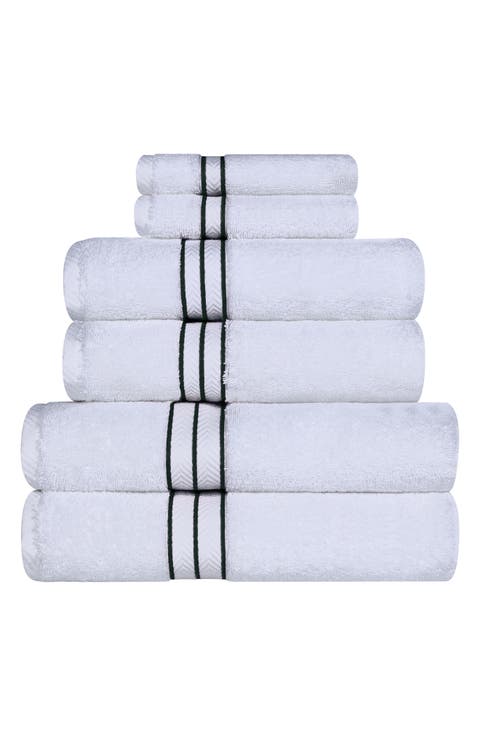 6-Piece Turkish Cotton Towel Set