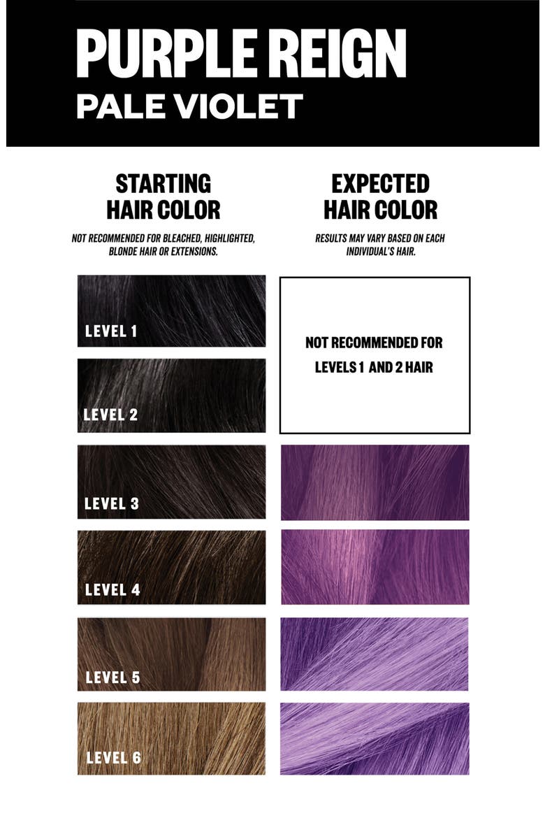 Color Bright One Step Bleach & Color Kit - Purple Reign: Pale Violet, Alternate, color, PALE VIOLET