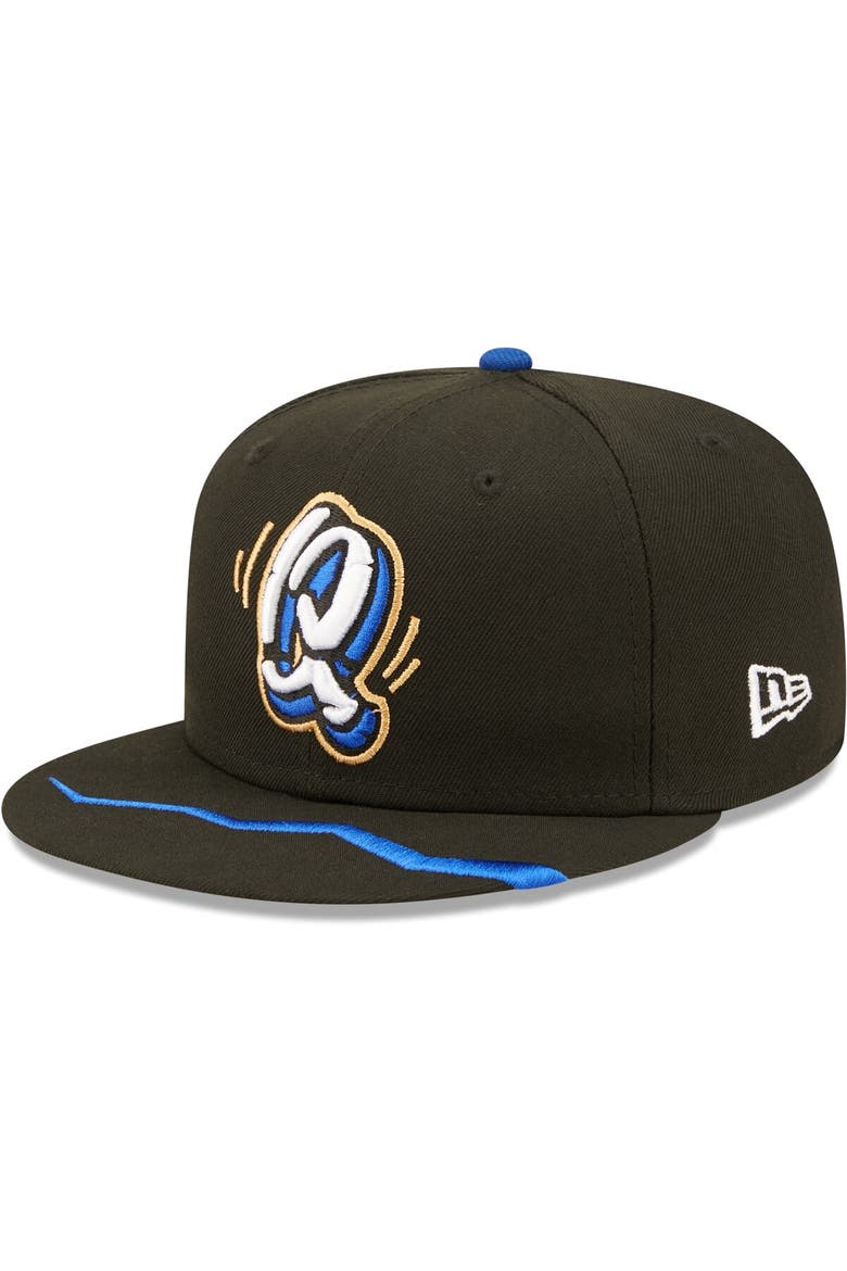 Men's New Era Black Rancho Cucamonga Quakes Authentic Collection Team Alternate 59FIFTY Fitted Hat, Main, color, Black
