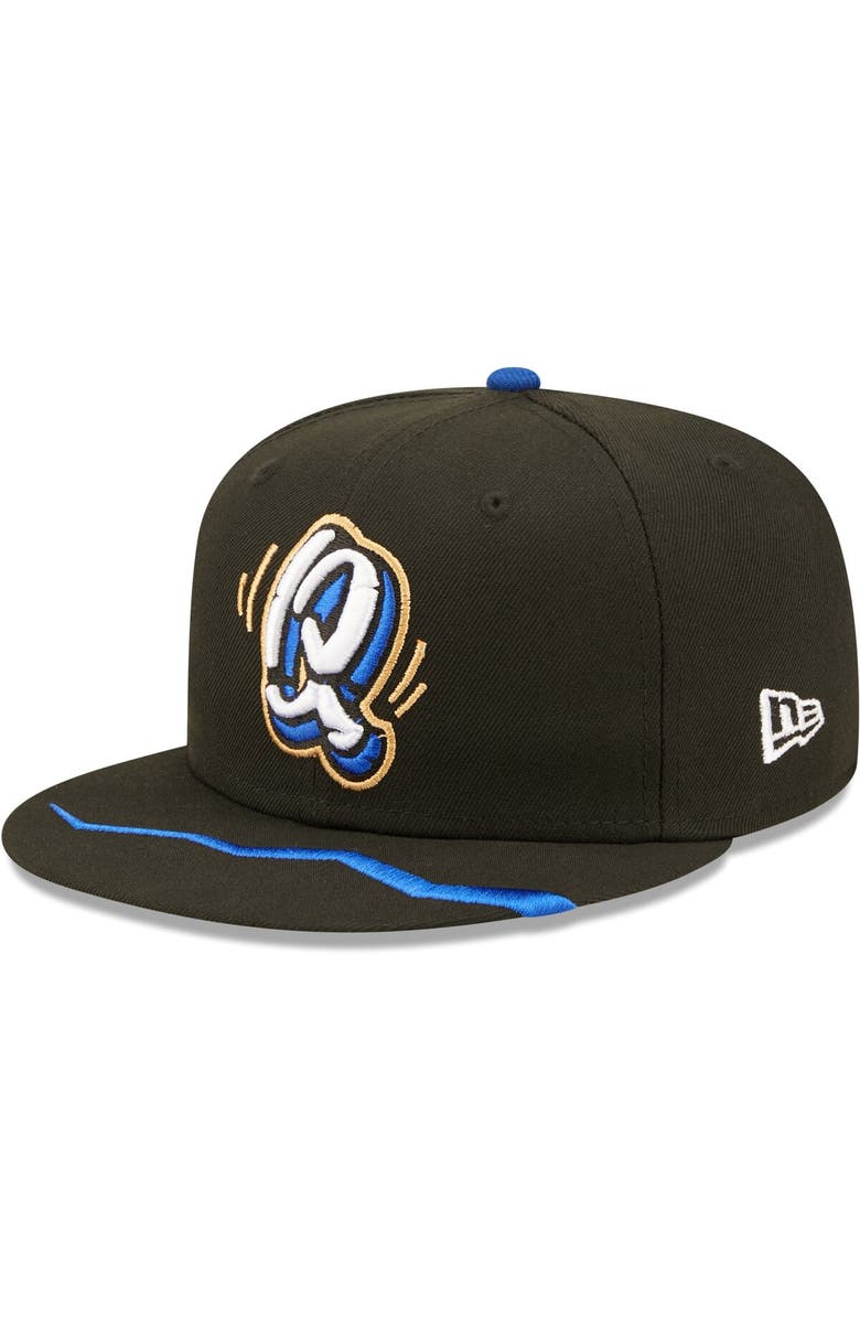 New Era Men's New Era Black Rancho Cucamonga Quakes Authentic Collection Team Alternate 59FIFTY Fitted Hat, Main, color, 
