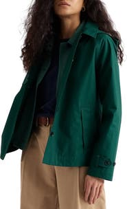 Seasalt Cornwall Neap Tide Waterproof Organic Cotton Jacket with Removable Hood
