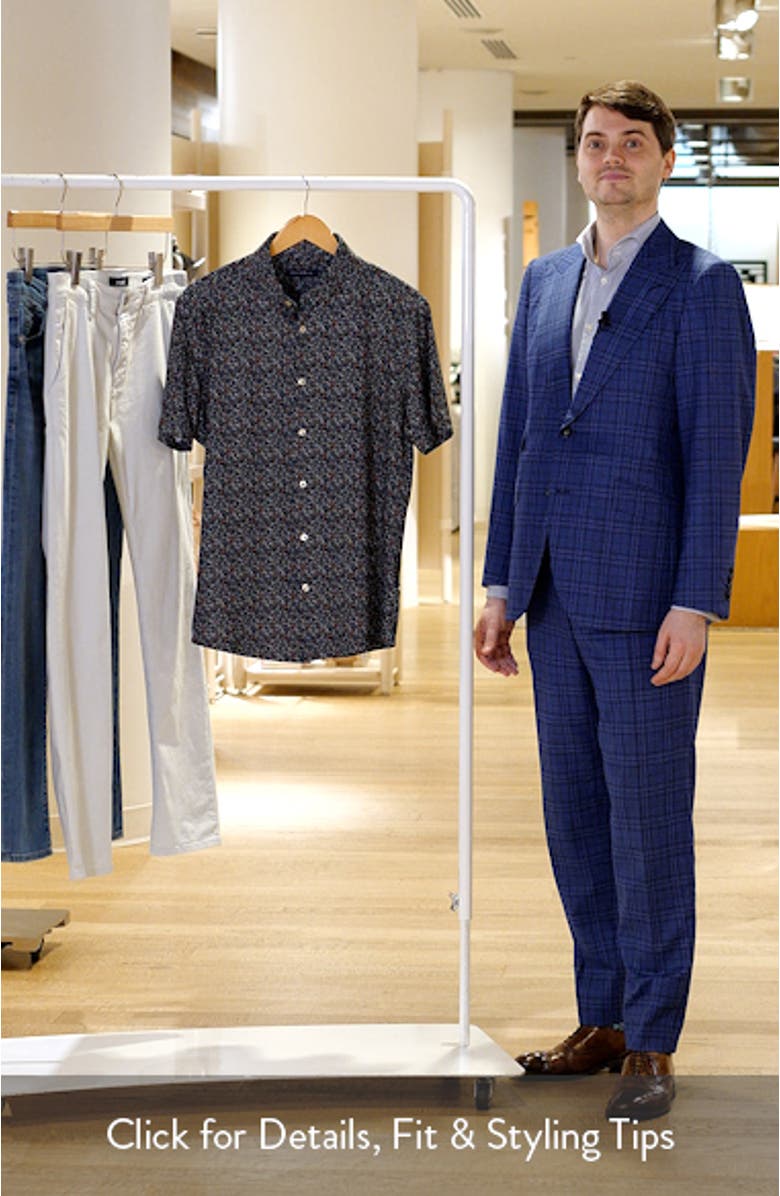 Wildflower Performance Short Sleeve Button-Up Shirt, sales video thumbnail