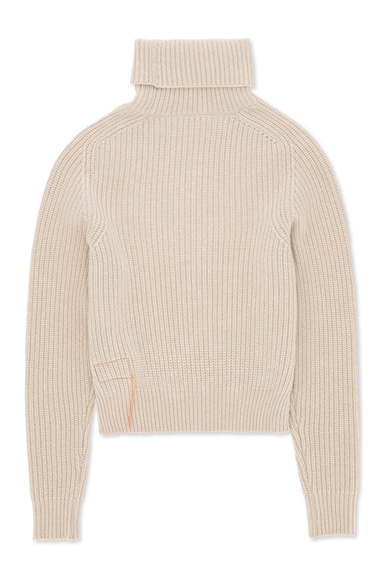 Cashmere Turtleneck Sweater, Alternate, color, Cream