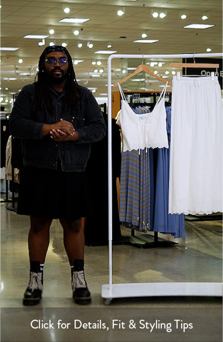 Blaire Cotton Eyelet Camisole & Maxi Skirt Set, sales video thumbnail