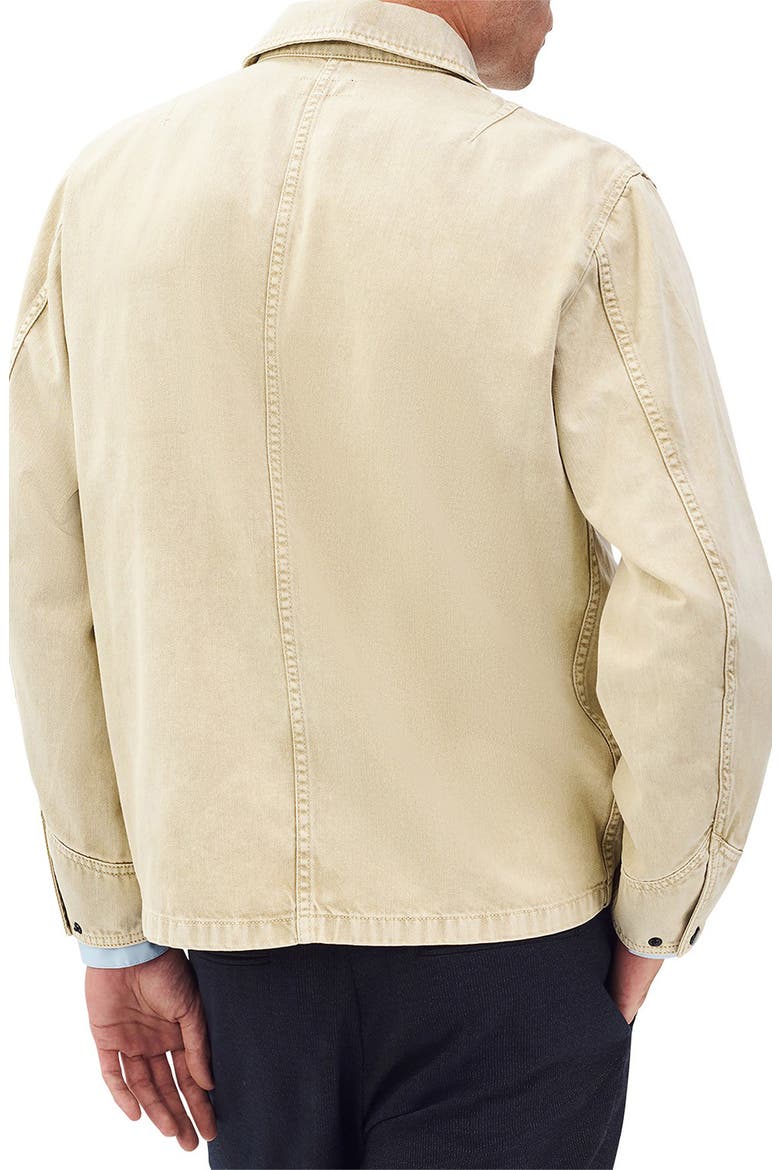 Tribeca Cotton Denim Chore Jacket, Alternate, color, STONE BEIGE
