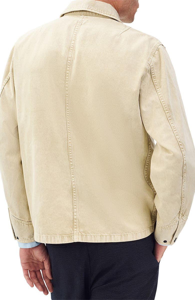 rag & bone Tribeca Cotton Denim Chore Jacket, Alternate, color, Stone Beige
