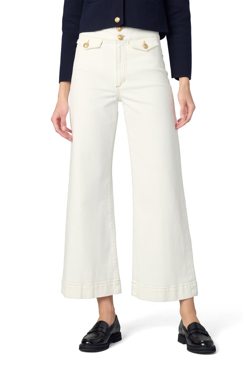 The Ellia Ankle Wide Leg Jeans, Main, color, MILK