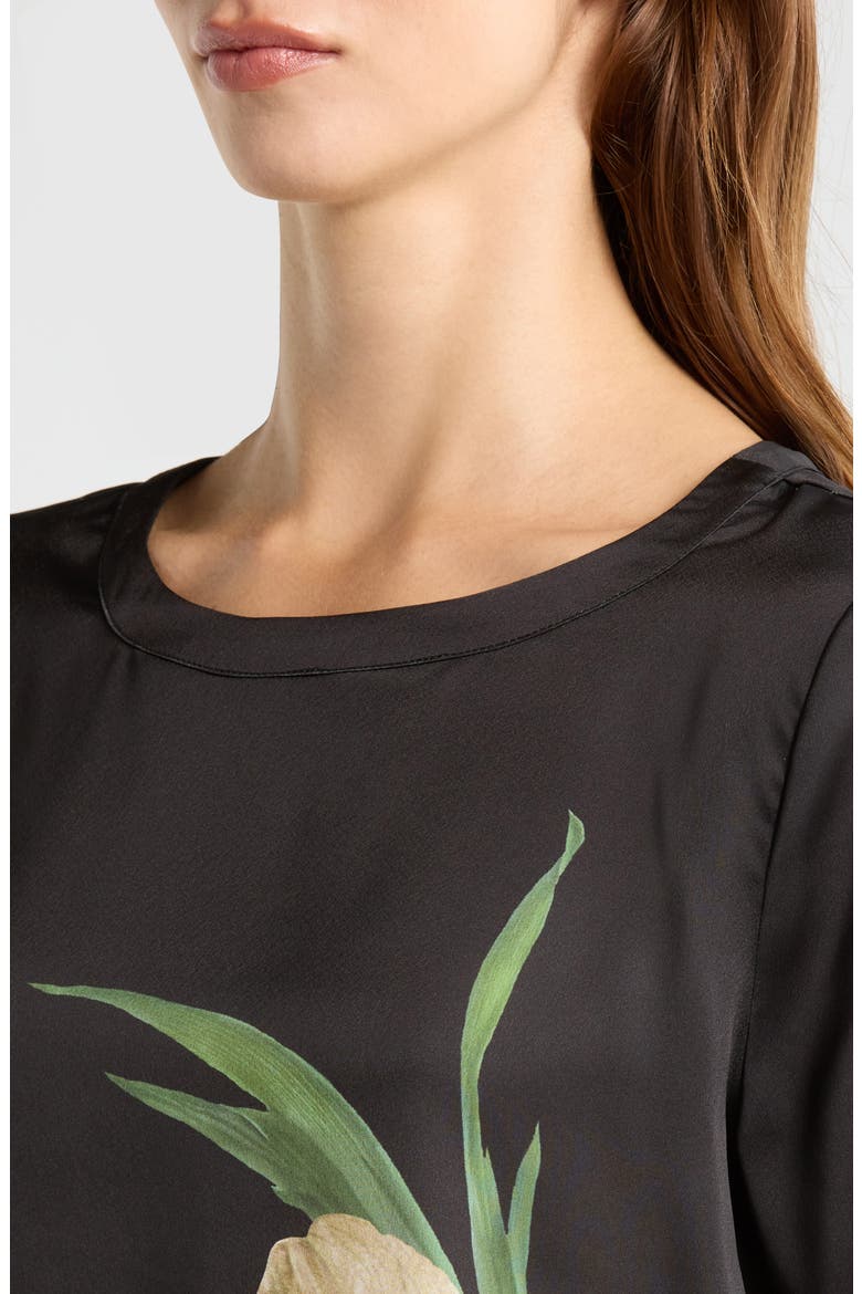 Print Satin Top, Alternate, color, ARCTIC WOLF