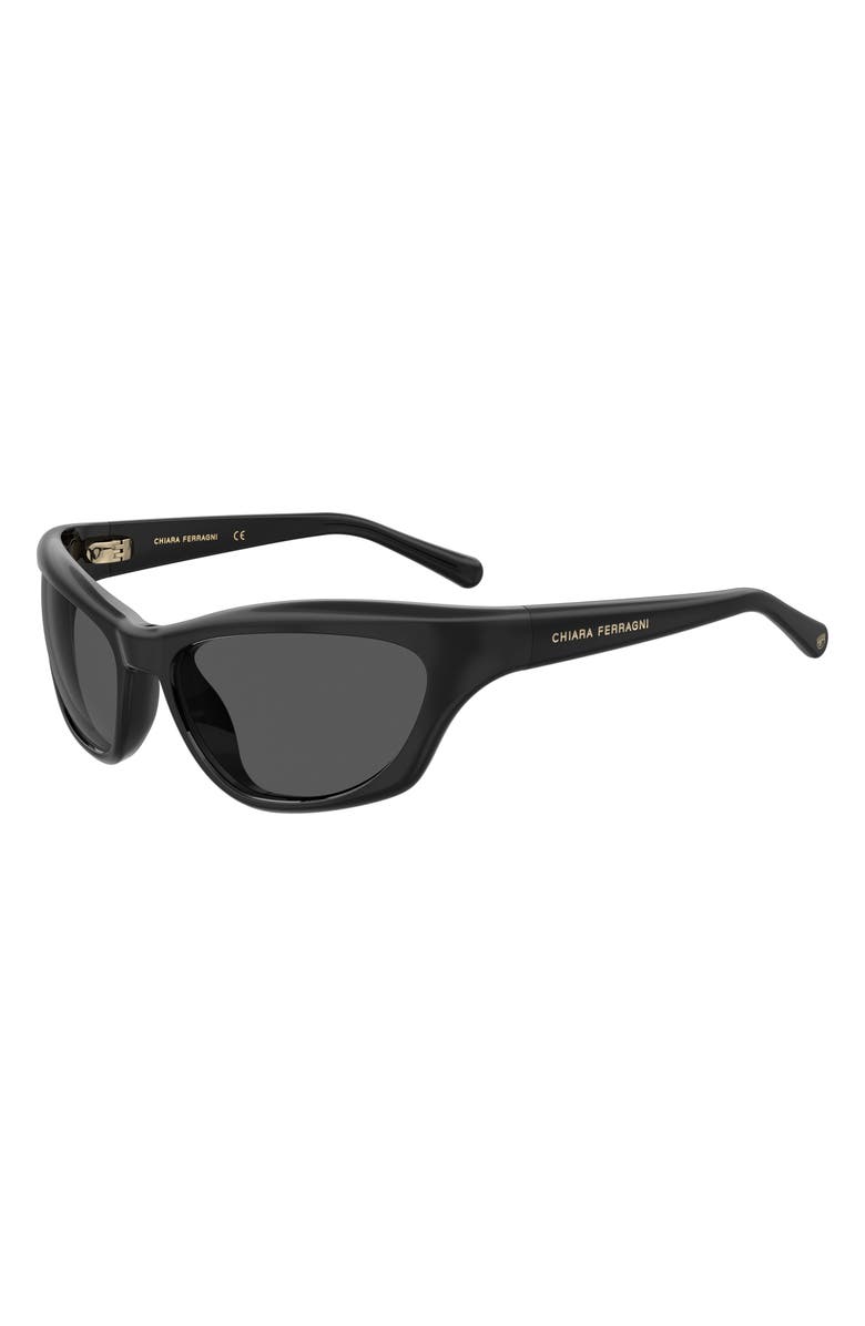 Chiara Ferragni 60mm Cat Eye Sunglasses, Alternate, color, 