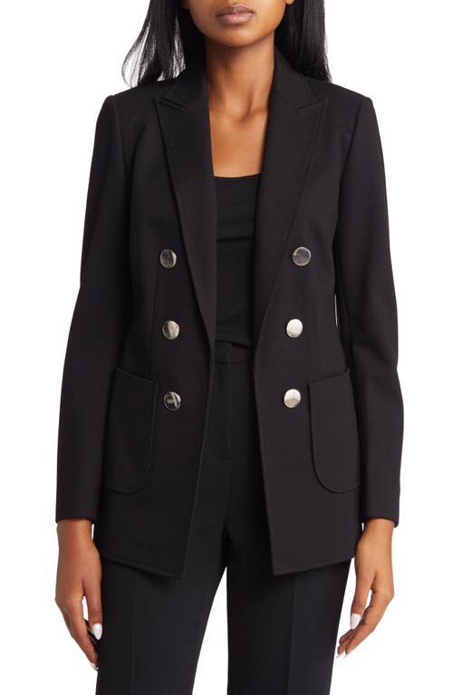 Anne Klein Faux Double Breasted Jacket in Anne Black 