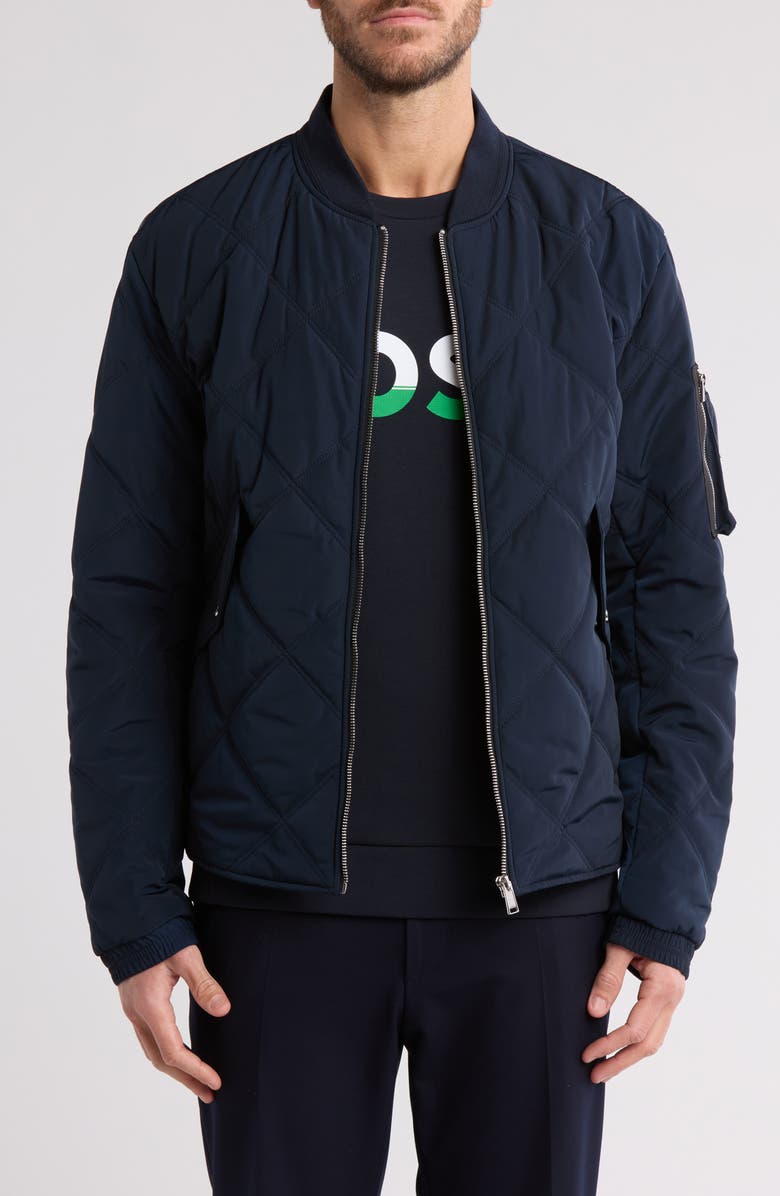 BOSS Caramo Quilted Jacket, Main, color, 