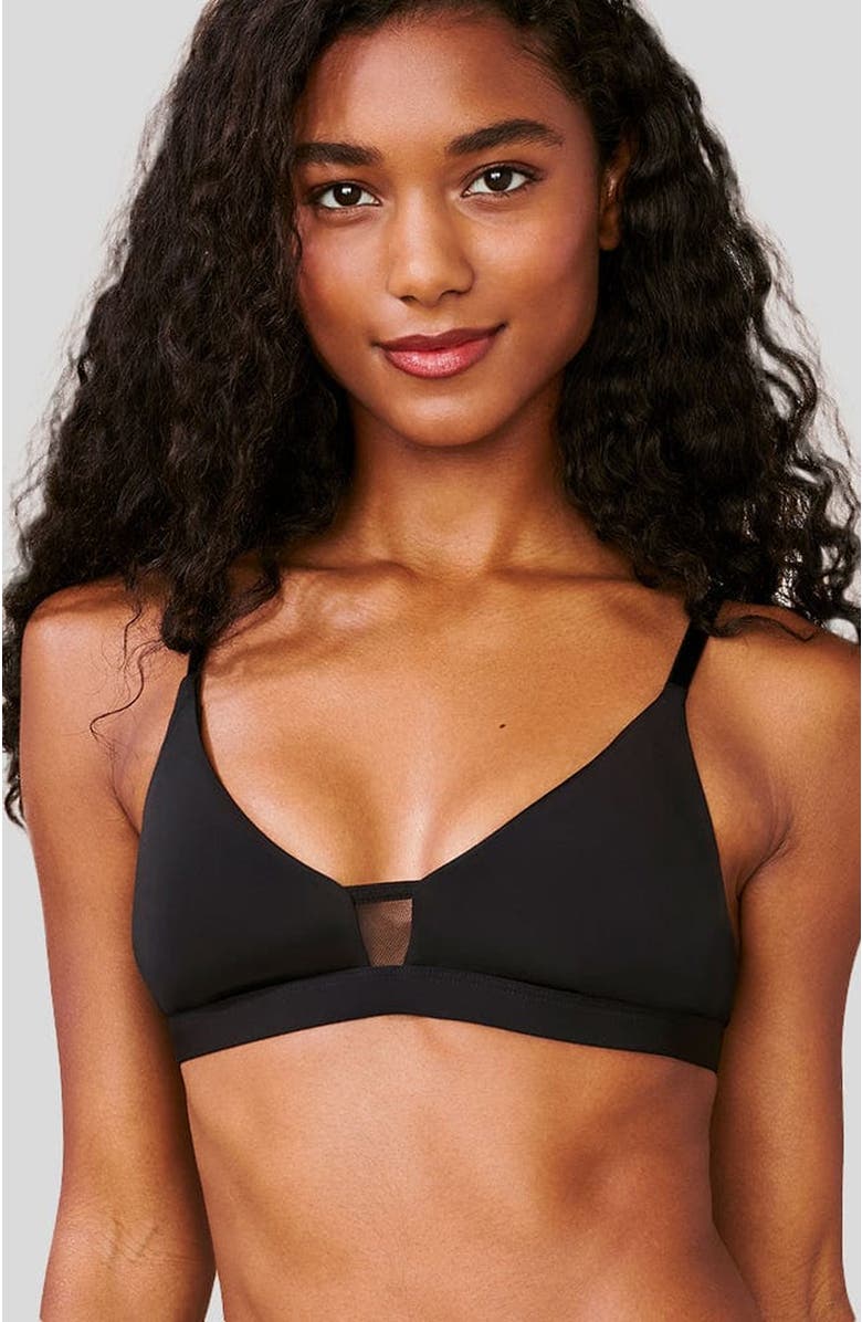 Pepper Limitless Wirefree Scoop Bra, Alternate, color, Black