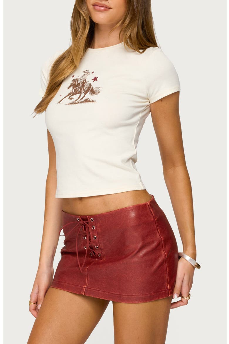 Western Baby Tee, Alternate, color, CREAM