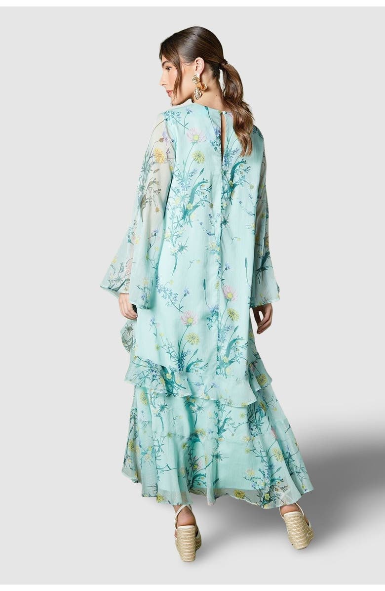 Coast Volume Frill Maxi Dress, Alternate, color, Sage