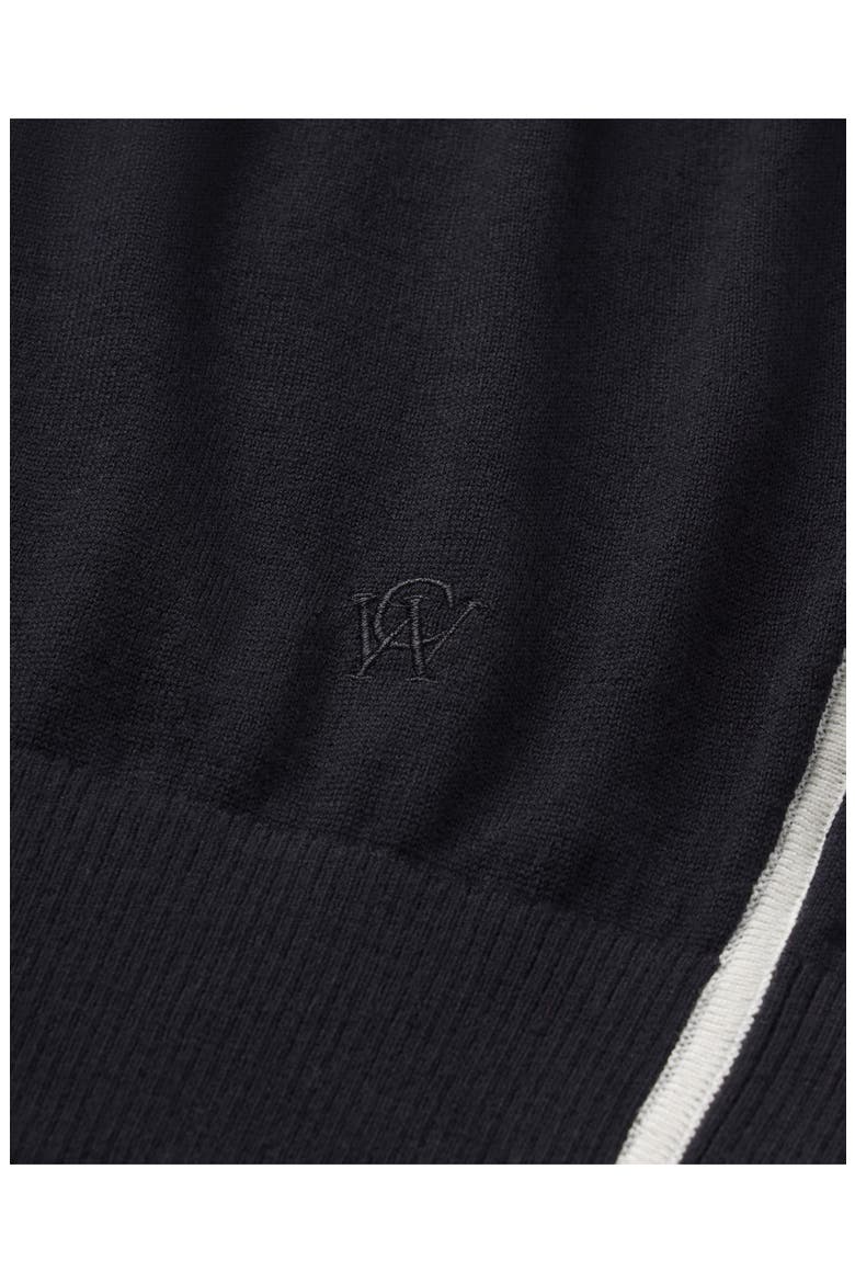 Lauren Extrafine Merino Wool Vest, Alternate, color, BLACK/ ANTIQUE WHITE